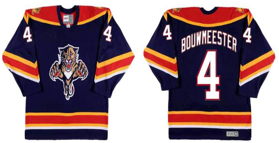 2019 Men Florida Panthers 4 Bouwmeester blue CCM NHL jerseys